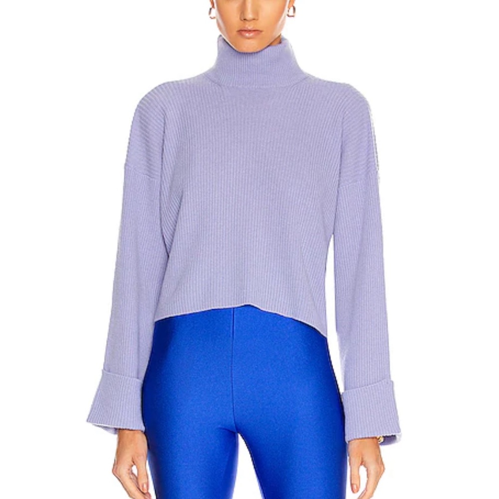 Andamane Hanya Cropped Turtleneck Sweater